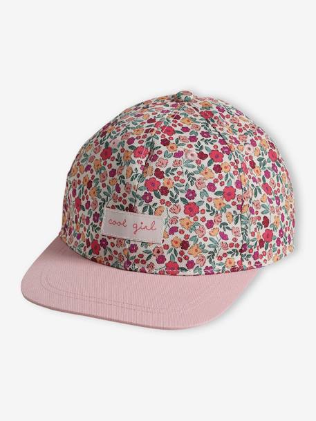 Gorra flores niña rosa 