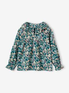 Niña-Blusa con estampado de flores para niña