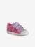 Zapatillas deportivas de lona con tiras autoadherentes bebé niña BLANCO CLARO LISO CON MOTIVOS+rosa estampado+violeta estampado 