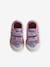 Zapatillas deportivas de lona con tiras autoadherentes bebé niña BLANCO CLARO LISO CON MOTIVOS+rosa estampado+violeta estampado 