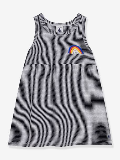 Vestido sin mangas PETIT BATEAU para bebé azul 