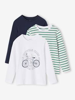 Niño-Camisetas y polos-Camisetas-Pack de 3 camisetas de manga larga surtidas, para niño