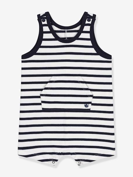 Mono corto para bebé PETIT BATEAU azul marino 