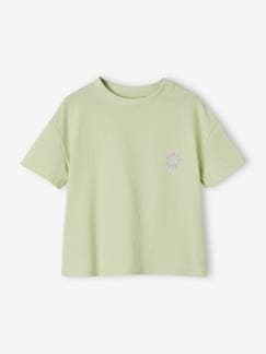 -Camiseta lisa Basics de manga corta para niña