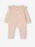 Conjunto para bebé: sudadera y pantalón beige arcilla+crudo+gris jaspeado+nude 