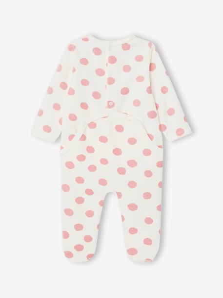 Pijama para bebé Disney® Minnie de terciopelo crudo 