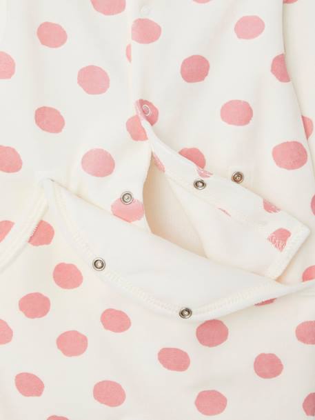 Pijama para bebé Disney® Minnie de terciopelo crudo 