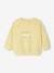 Sudadera basics de felpa para bebé amarillo pálido+rosado 