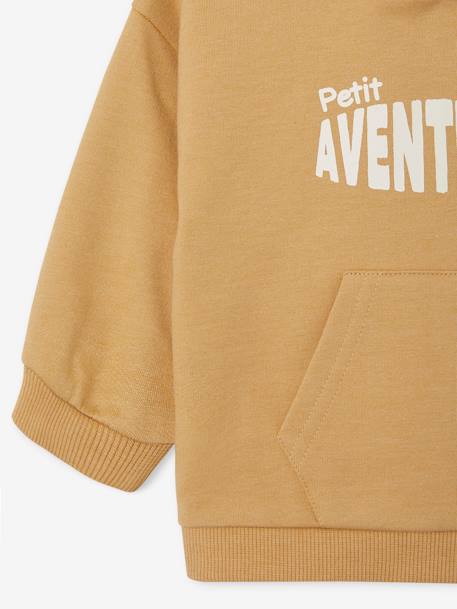 Sudadera con capucha para bebé amarillo 