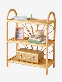 Habitación y Organización-Estantería librería de ratán con 3 niveles Flor