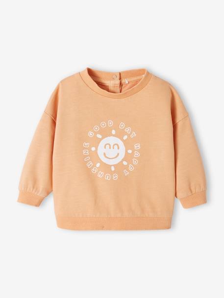 Sudadera 'Happy Day' bebé melocotón 