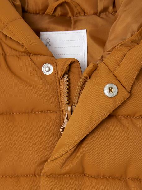 Chaqueta acolchada con mangas desmontables para bebé caramelo 