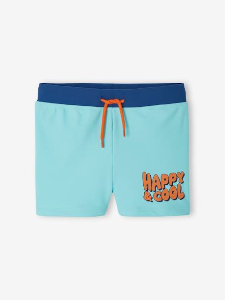 Bañador short 'Happy & Cool' niño verde agua 