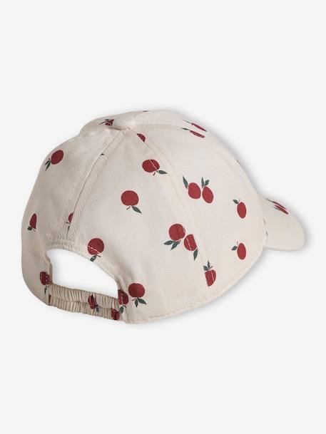 Gorra manzanas bebé niña crudo 