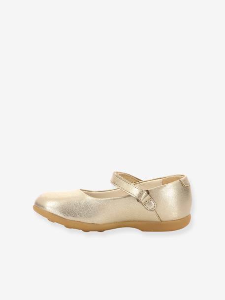 Zapatos tipo babies de piel Ambellie 895413-30-113 KICKERS® infantiles dorado 