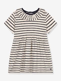 -Vestido a rayas para bebé PETIT BATEAU