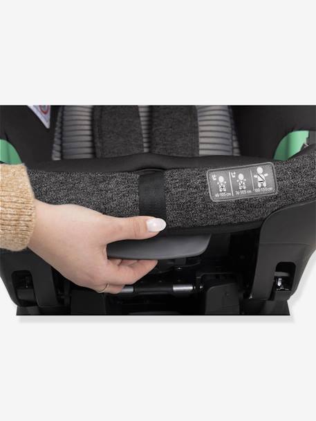 Silla de coche CHICCO Bi-Seat Air con base giratoria 360 i-Size 40 a 150 cm, equivalencia grupo 0+/1/2/3 negro 