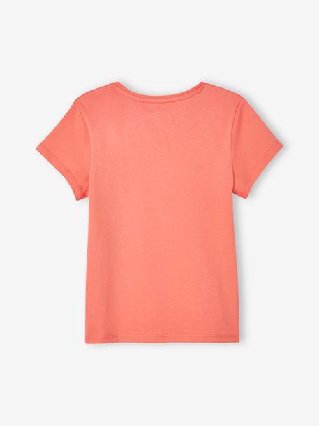 Camiseta con mensaje, para niña azul claro+azul marino+coral+fresa+rojo+vainilla+verde pino 