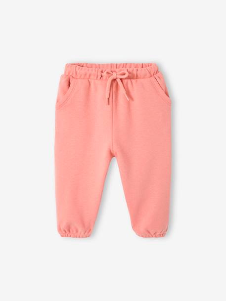 Conjunto de felpa para bebé: sudadera y pantalón árabe beige jaspeado+rosado 