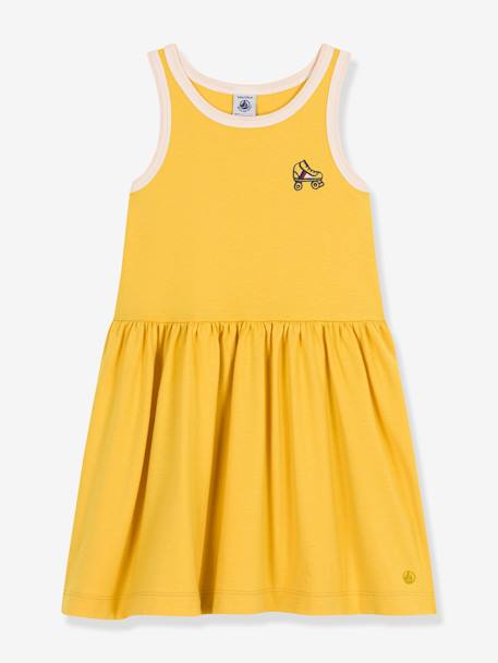 Vestido sin mangas PETIT BATEAU amarillo 