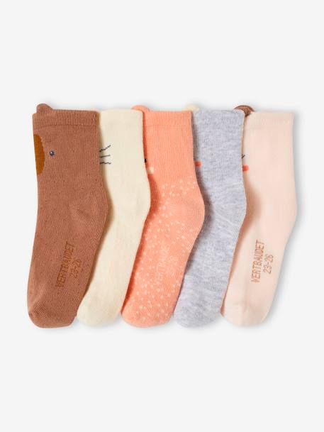 Pack de 5 pares de calcetines "animales" para bebé