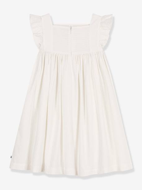 Vestido sin mangas PETIT BATEAU blanco 