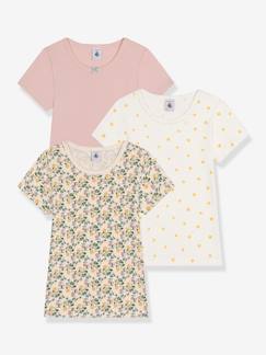 Niña-Pack de 3 camisetas de manga corta PETIT BATEAU