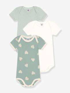 -Pack de 3 bodies de manga corta PETIT BATEAU