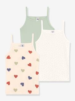 Niña-Ropa interior-Pack de 3 camisetas de tirantes PETIT BATEAU