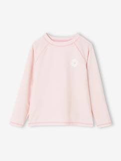 Niña-Camiseta de baño antirrayos UV para niña