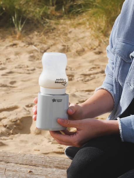 Calientabiberones eléctrico portátil TOMMEE TIPPEE LetsGo gris 