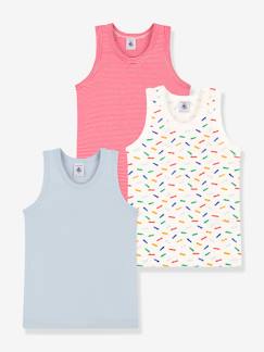 Niño-Pack de 3 camisetas de tirantes PETIT BATEAU