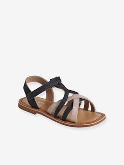 Calzado-Calzado niña (23-38)-Sandalias y Chanclas -Sandalias infantiles autoadherentes de piel