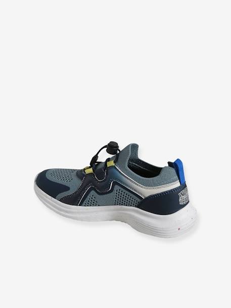 Zapatillas deportivas con cordones elásticos y suela gruesa infantiles lote azul 