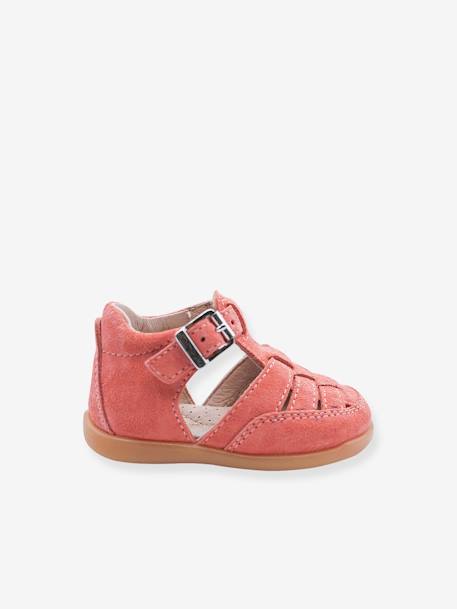 Botines de piel 4016B093 Babybotte® para bebé coral 