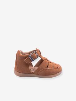 Calzado-Calzado bebé (17-26)-El bebé camina niño (19-26)-Botines de piel 4016B136 Babybotte® para bebé