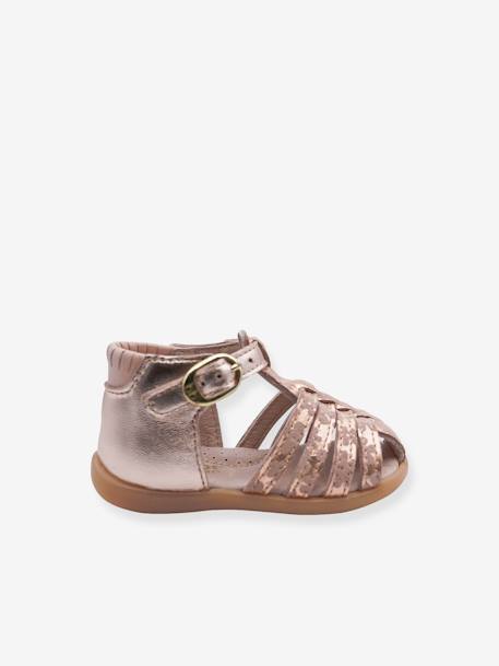 Sandalias de piel 4012B071 Babybotte® para bebé rosa rosa pálido 