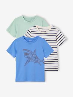 -Pack de 3 camisetas surtidas de manga corta, para niño