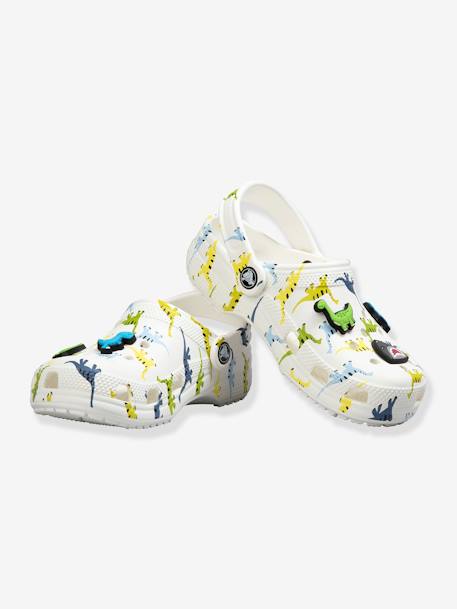 Zuecos infantiles Clog T Dinosaurio CROCS ™ verde estampado 