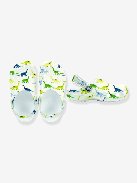 Zuecos infantiles Clog T Dinosaurio CROCS ™ verde estampado 