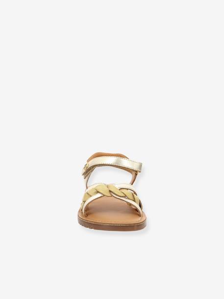 Sandalias de piel Betty 694799-30-15 KICKERS® infantiles dorado 