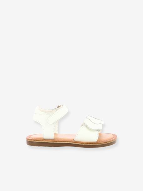 Sandalias de piel Dyastar 858582-10-3 KICKERS® para bebé blanco 