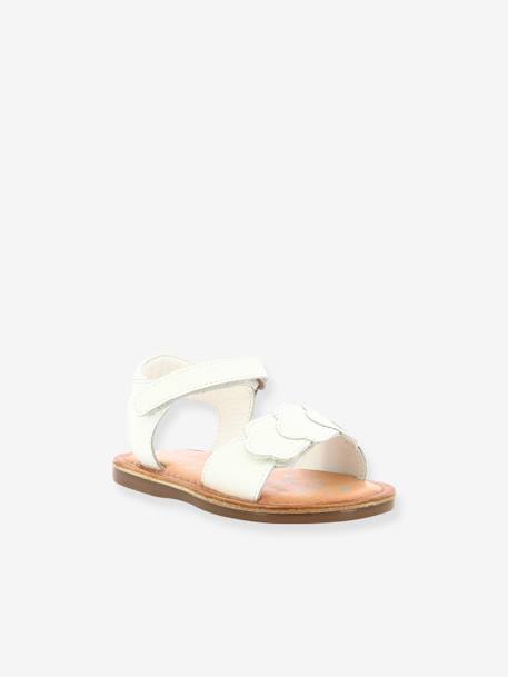 Sandalias de piel Dyastar 858582-10-3 KICKERS® para bebé blanco 