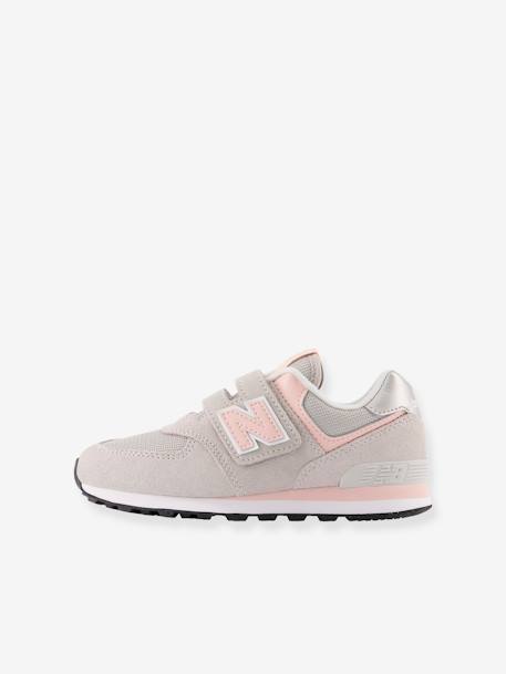 Zapatillas con cierre autoadherente PV574EVK NEW BALANCE® infantiles gris ratón 