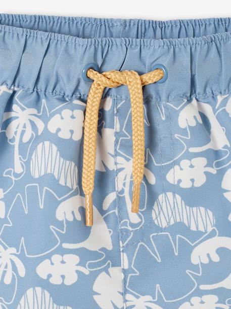 Bañador short estampado para bebé niño azul grisáceo 