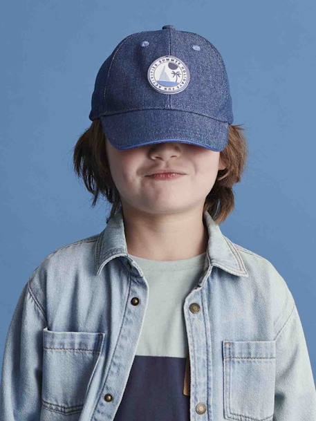 Gorra 'French Riviera' niño rayas azul marino 