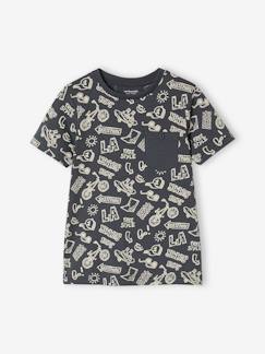 Niño-Camiseta de manga corta con motivos gráficos, para niño