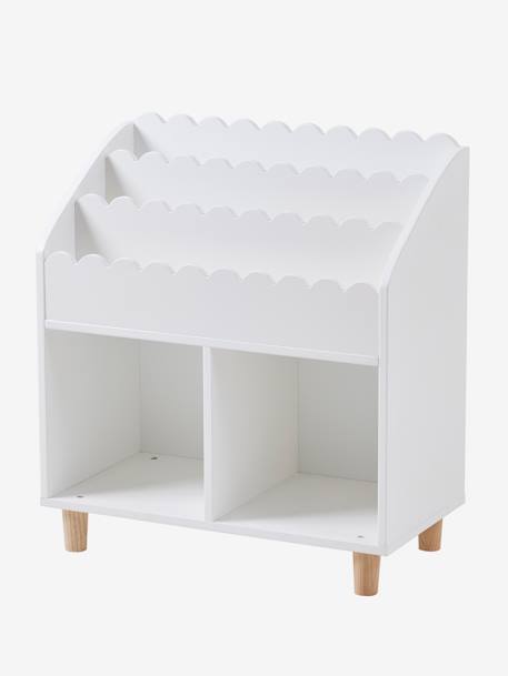 Mueble para organización con 2 compartimentos + estantería librería LÍNEA FESTÓN crudo 