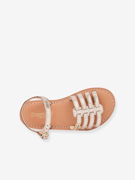 Sandalias Berlioz LES TROPEZIENNES® beige dorado+fucsia 