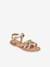 Sandalias de piel infantiles Badalia LES TROPEZIENNES® PAR M. BELARBI beige dorado 